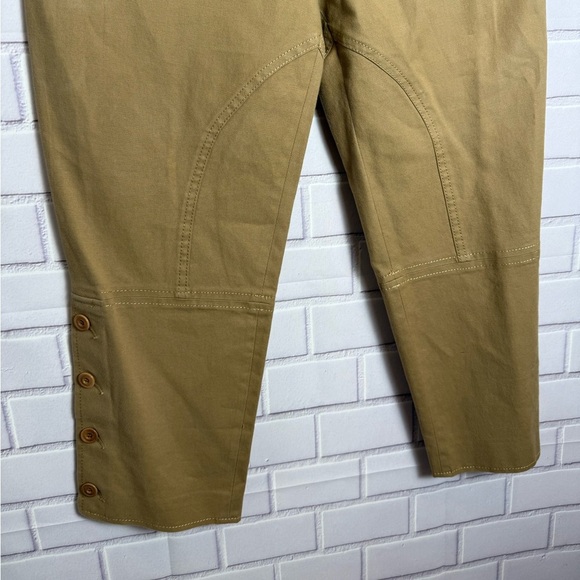 Alessandro Dell'Acqua Tan Button Detail women Pants Size 44 - Picture 7 of 14